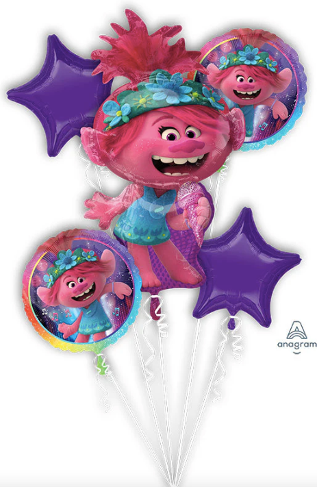 Bouquet Trolls World Tour Foil Balloon
