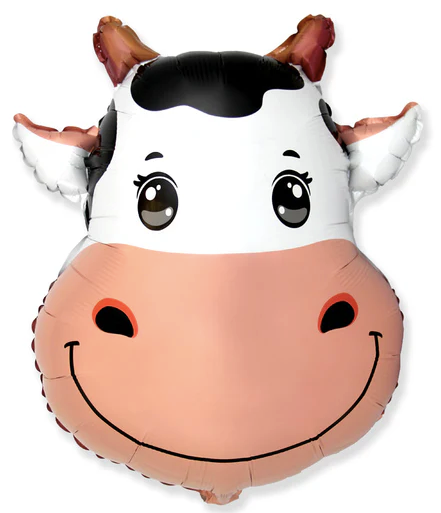 22" Cow Head Foil Balloon