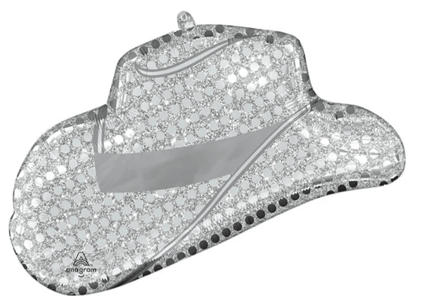 33" Disco Western Hat Foil Balloon