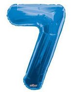 Number 7 Blue - 34" in