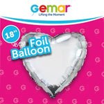 Silver Heart Gemar Single Pack 18"