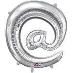 Symbol in Silver 34" (@)