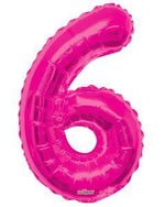 Number 6 Hot Pink - 34" in