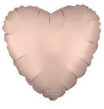 Satin Rose Gold Heart Shaped Foil Balloon 9" (5 Units per package)