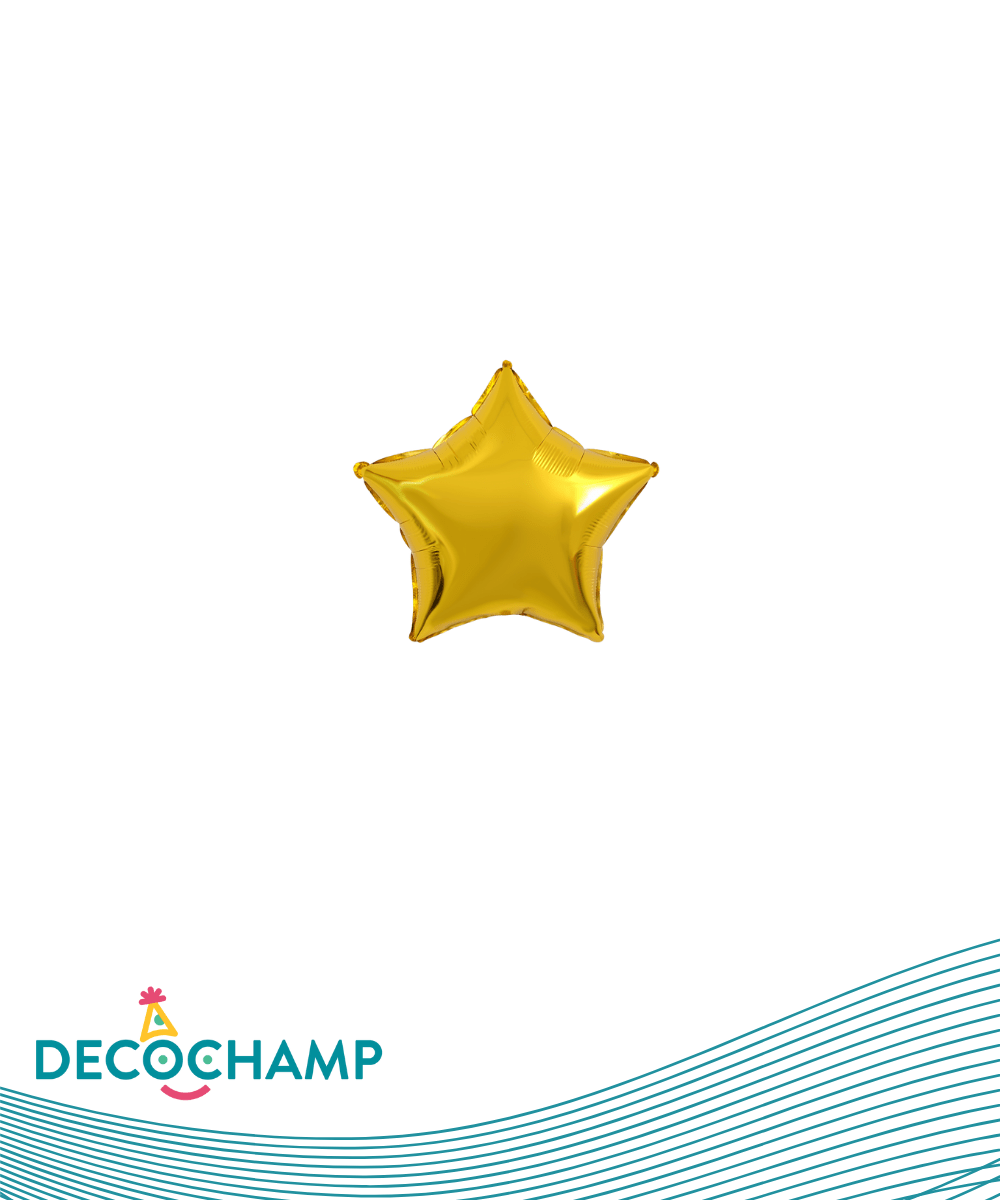 DecoStar Shape 4" Gold (5pcs per pack Self Sealing)