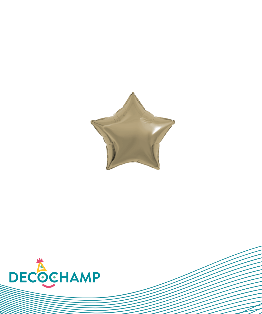 DecoStar Shape 4" Champagne (5pcs per pack Self Sealing)