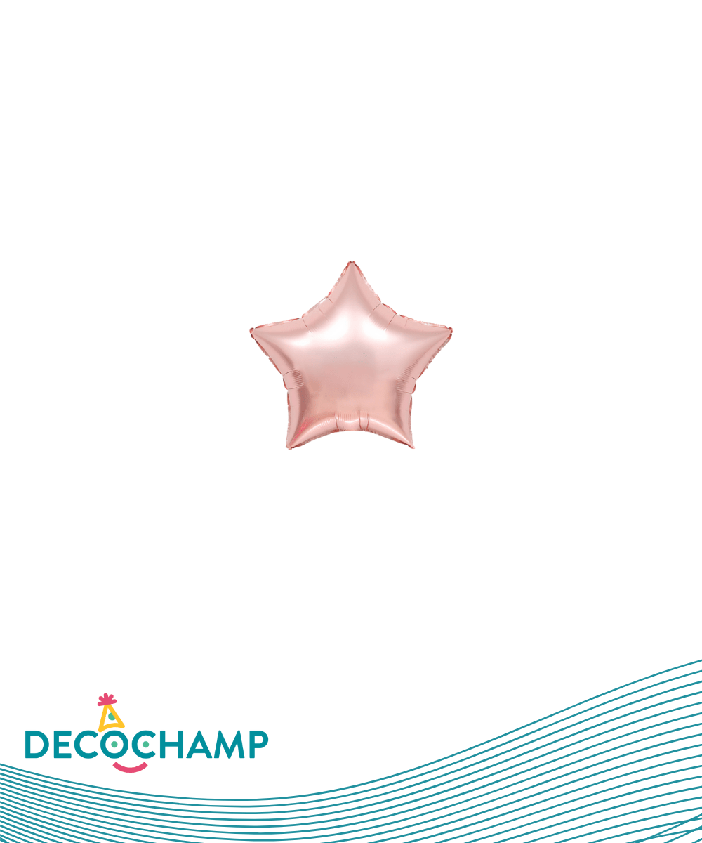 DecoStar Shape 4" Rose Gold (5pcs per pack Self Sealing)