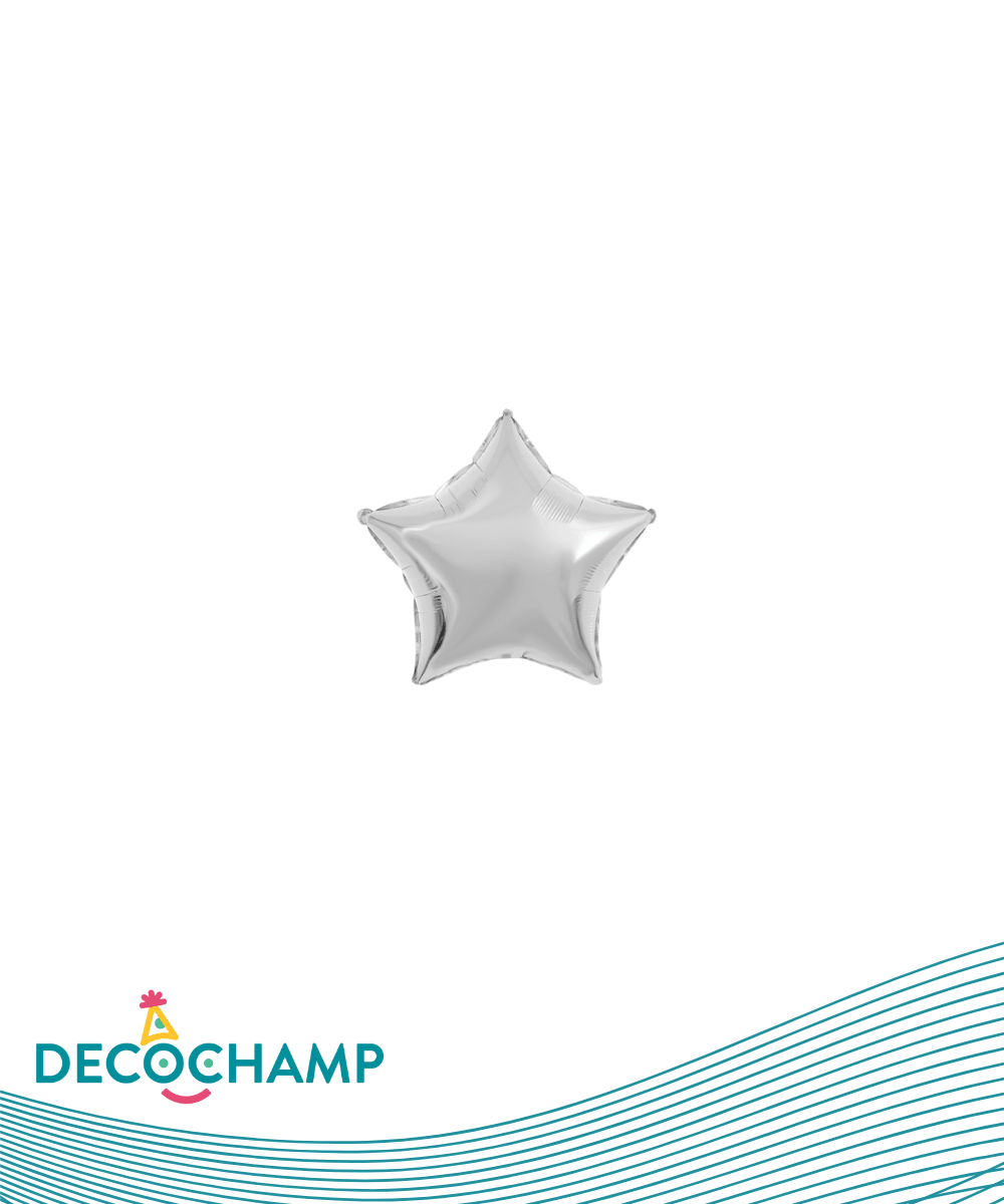 DecoStar Shape 4" Silver (5pcs per pack Self Sealing)