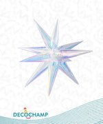 Iridescent Starburst 3D Deco champ 40"