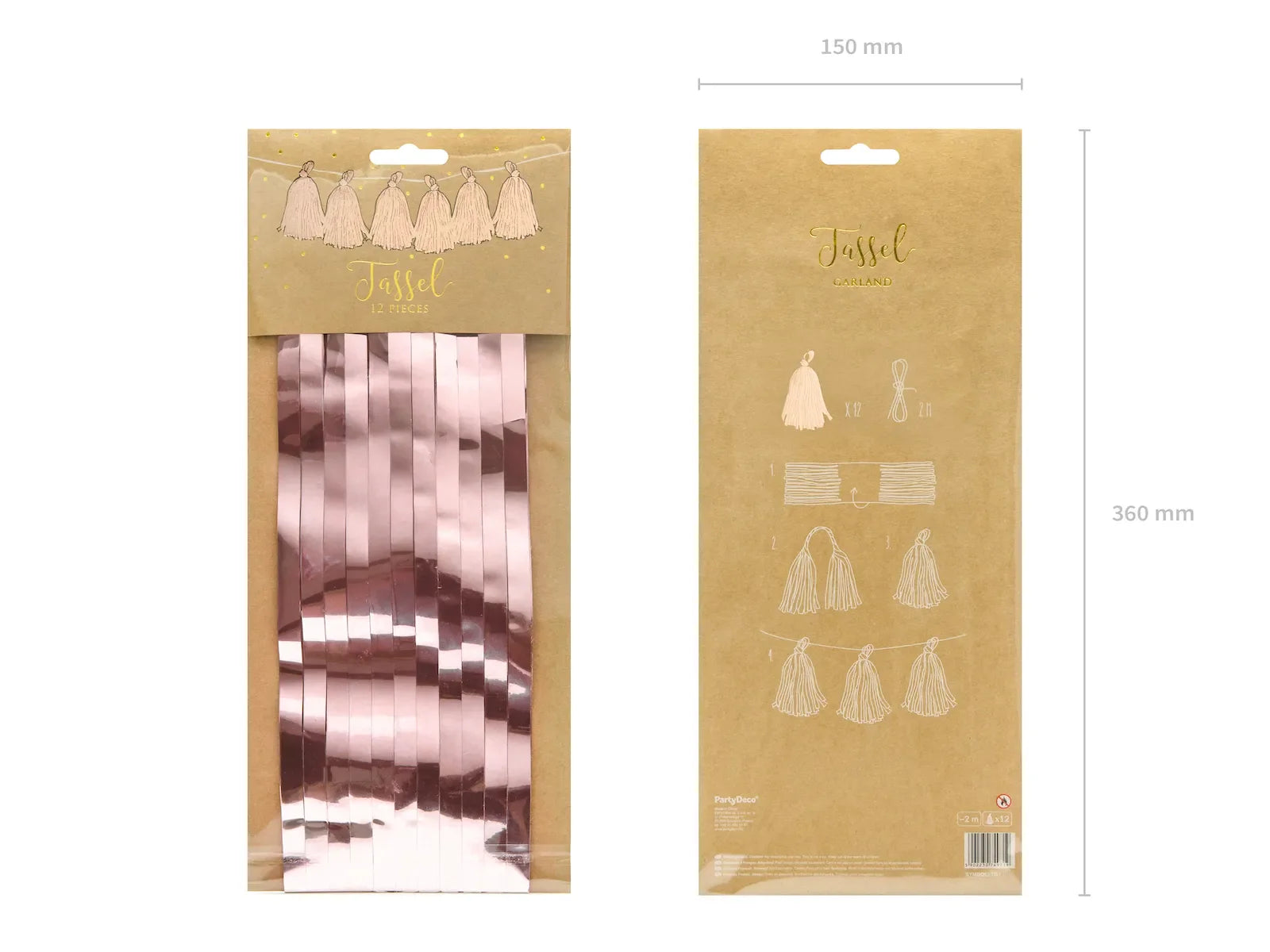 Tassel Garland Rose Gold - TG1-019R