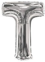 Letter T Silver- 34" in