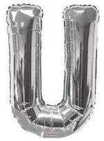 Letter U Silver- 34" in