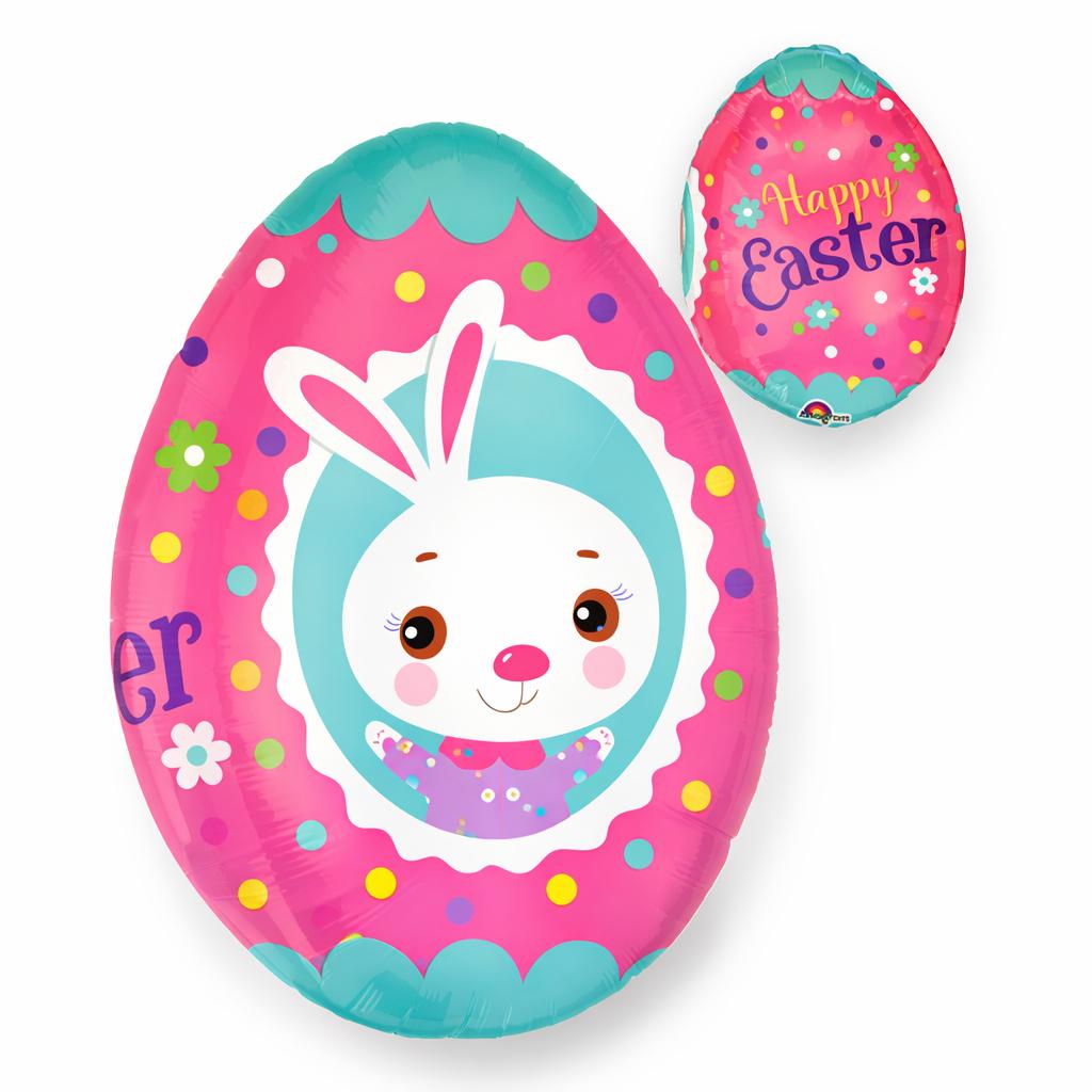 Pink Easter Egg Orbz Balloon 19"