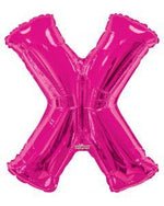 Letter X Hot Pink- 14" in