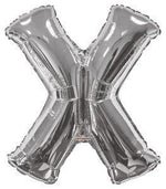 Letter X Silver- 34" in