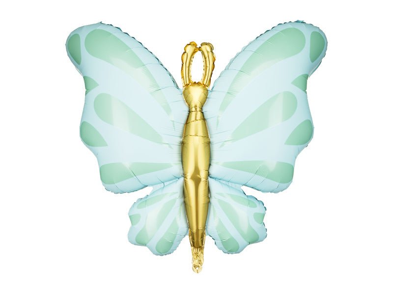 Mint butterfly foil balloon 30 inch โ pastel party decor