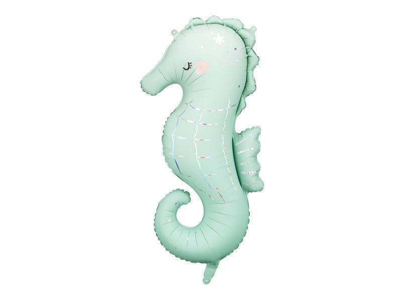 Seahorse foil balloon 30 inch – under the sea party decor