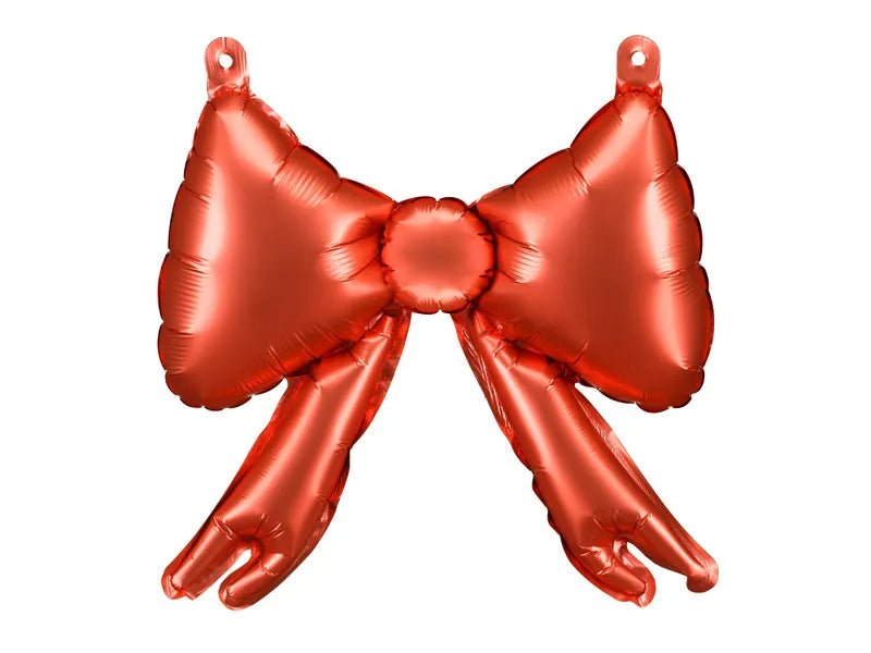 FOIL BALLOONS FOR GARLANDS BOW RED (25.5X25CM) 11"