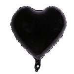 Black Heart Shaped Foil Balloon 4" (5 Units per package)