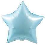 Chrome Light Blue Star Shaped Foil Balloon 4" (5 Units per package)