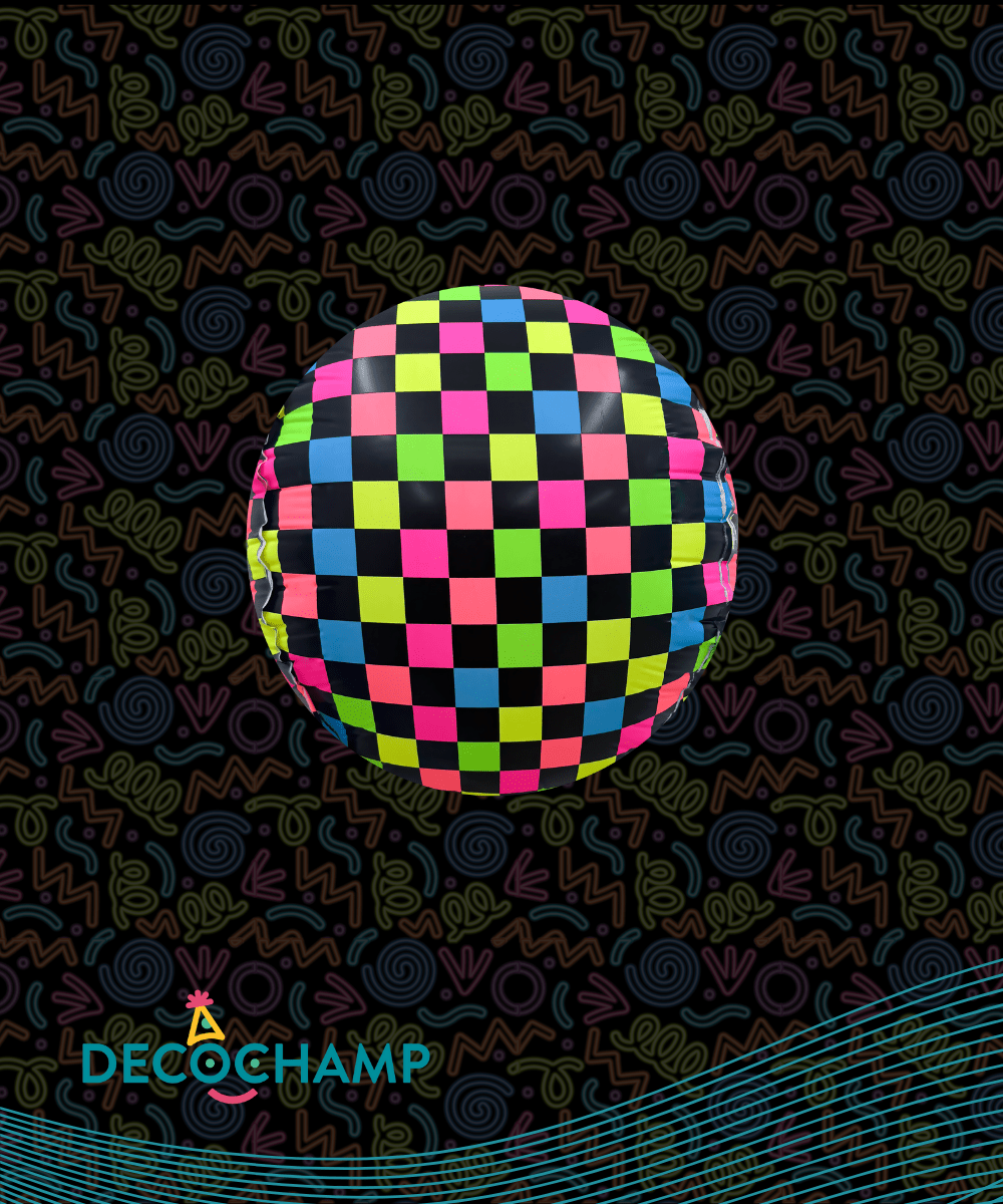 Deco Neon Disco Ball- size 18" (Single Pack)