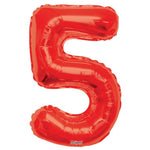Number 5 Red - 34" in