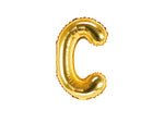 Gold Foil Letter C - 14 in. - PartyDeco USA