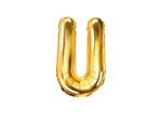 Gold Foil Letter U - 14 in. - PartyDeco USA