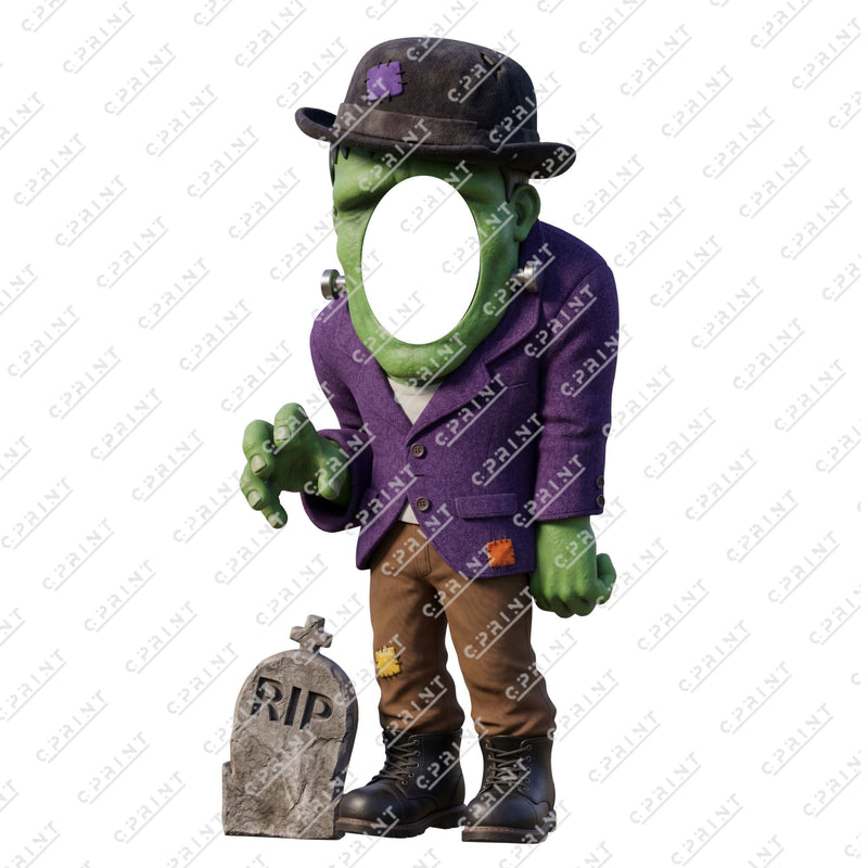 Halloween Kids Photo Stand-in โ Custom Spooky Face Cut-Out