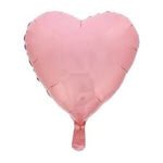 Metallic Light Pink Heart Shaped Foil Balloon 4" (5 Units per package)