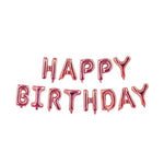 Rose Gold Happy Birthday Foil Balloon Banner Mylar Kits 16"