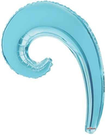 Metallic Light Blue 5-pack Kurly Wave Foil 14"
