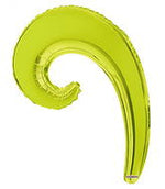 Metallic Light Green 5-pack Kurly Wave Foil 14"
