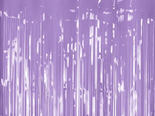 FOIL FRINGE PARTY CURTAIN LIGHT PURPLE (100X200CM)