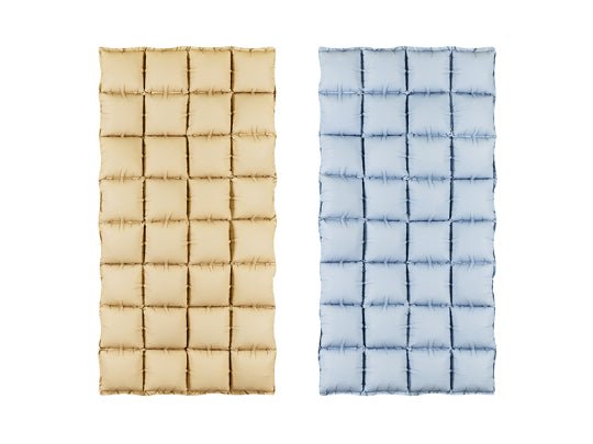 RECTANGULAR FOIL BALLOON BACKDROP DOUBLE-SIDED BEIGE-BLUE (72x143CM) 28"x56"