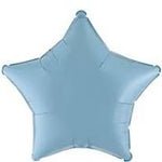Baby Blue Star Shaped Foil Balloon 4" (5 Units per package)
