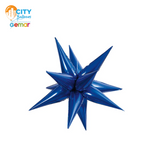 Starburst 3D Foil Balloon - 40 in. Royal Blue