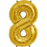 Number 8 Gold - 14" in