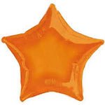 Orange Star Shaped Foil Balloon 9" (5 Units per package)