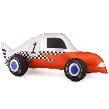 Race Car Foil Balloon 36 in. PartyDeco USA
