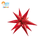 Starburst 3D Foil Balloon - 40 in. Red