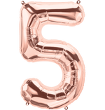 Number 5 Rose Gold - 14" in