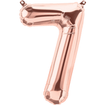 Number 7 Rose Gold - 14" in