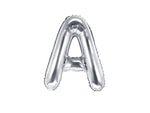 Silver Foil Letter A - 14 in. - PartyDeco USA