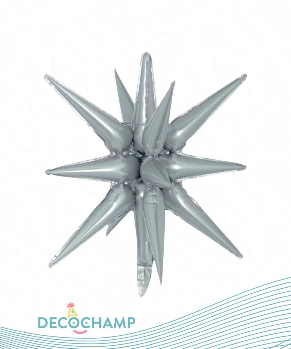 Grey Starburst 3D Deco champ 22"
