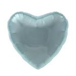 Matte Turquoise Heart Shaped Foil Balloon 9" (5 Units per package)