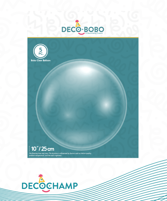 DecoBobo l Clear Bubble 10" (Pack of 5)