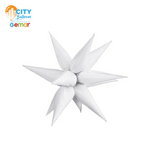 Starburst 3D Foil Balloon - 26 in. White