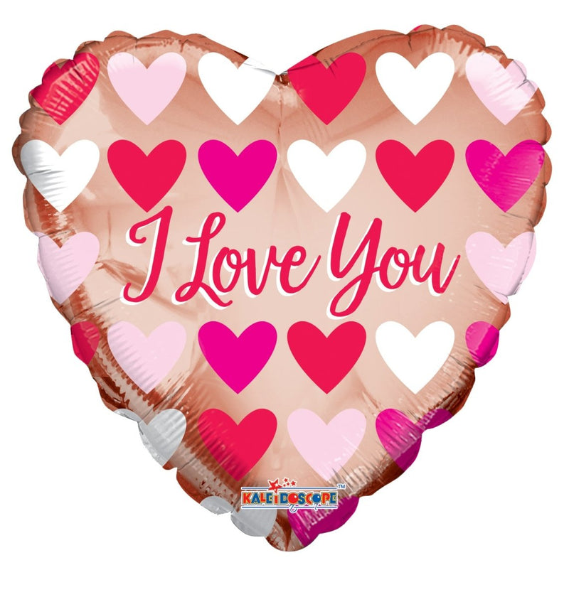 Love You Rose Gold Foil Balloon 18"