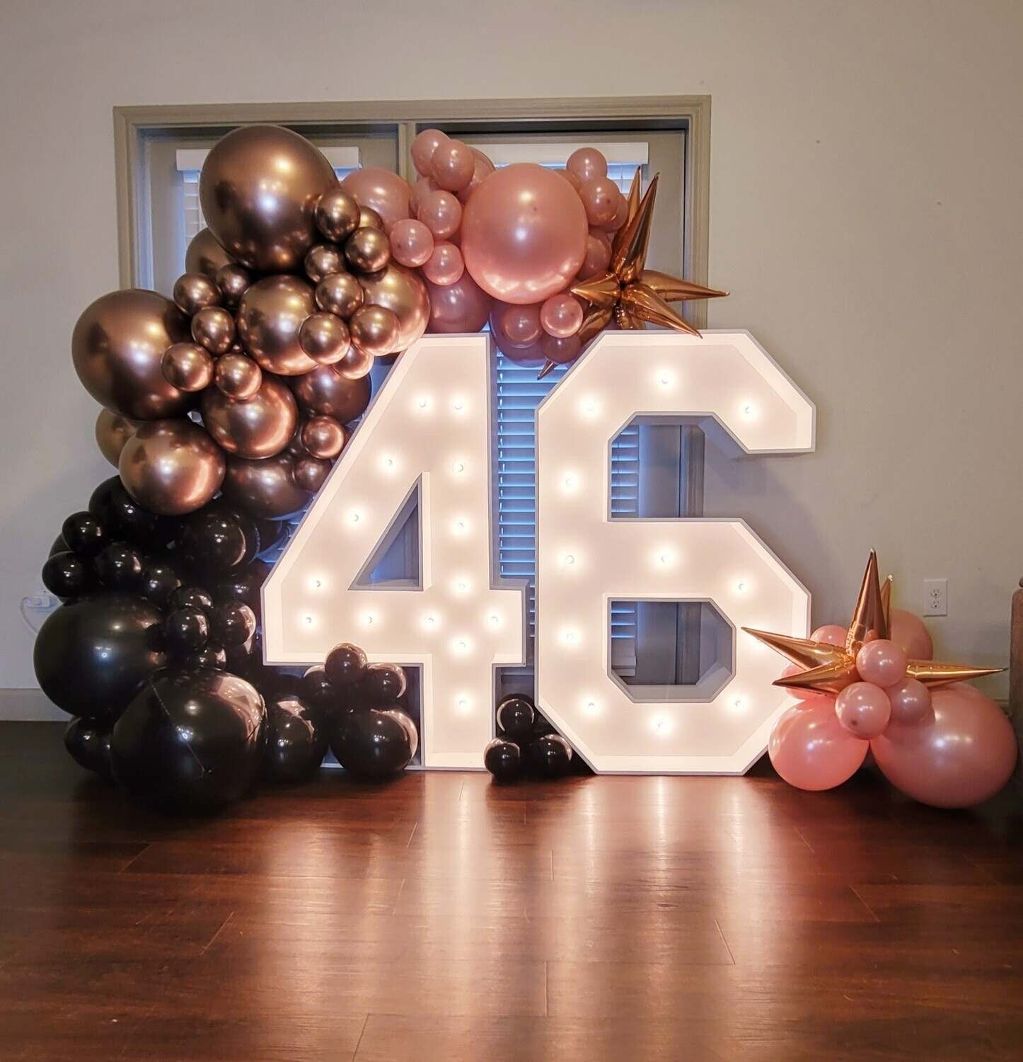 Numbers and Letters Marquee with lights ( Rent or Sale ) OF YOUR CHOICE